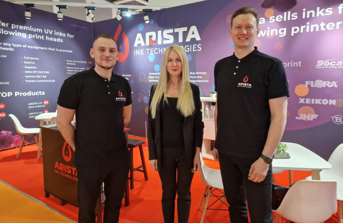 ARISTA INK TECHNOLOGIES SIA piedalījās starptautiskā drukas izstādē FESPA Global Print Expo